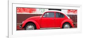 ¡Viva Mexico! Panoramic Collection - Red VW Beetle-Philippe Hugonnard-Framed Photographic Print