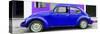 ¡Viva Mexico! Panoramic Collection - Royal Blue VW Beetle Car-Philippe Hugonnard-Stretched Canvas