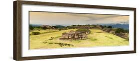 ¡Viva Mexico! Panoramic Collection - Ruins of Monte Alban at Sunset II-Philippe Hugonnard-Framed Photographic Print