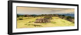 ¡Viva Mexico! Panoramic Collection - Ruins of Monte Alban at Sunset II-Philippe Hugonnard-Framed Photographic Print