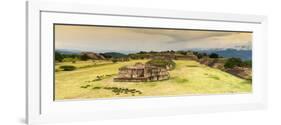 ¡Viva Mexico! Panoramic Collection - Ruins of Monte Alban at Sunset II-Philippe Hugonnard-Framed Photographic Print