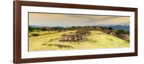 ¡Viva Mexico! Panoramic Collection - Ruins of Monte Alban at Sunset II-Philippe Hugonnard-Framed Photographic Print