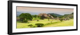¡Viva Mexico! Panoramic Collection - Ruins of Monte Alban at Sunset III-Philippe Hugonnard-Framed Photographic Print