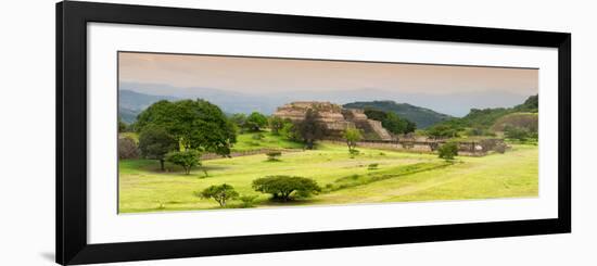 ¡Viva Mexico! Panoramic Collection - Ruins of Monte Alban at Sunset III-Philippe Hugonnard-Framed Photographic Print