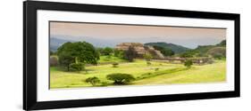 ¡Viva Mexico! Panoramic Collection - Ruins of Monte Alban at Sunset III-Philippe Hugonnard-Framed Photographic Print