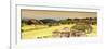 ¡Viva Mexico! Panoramic Collection - Ruins of Monte Alban at Sunset-Philippe Hugonnard-Framed Photographic Print