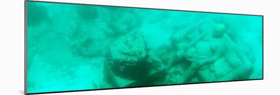 ¡Viva Mexico! Panoramic Collection - Sculptures at bottom of sea in Cancun III-Philippe Hugonnard-Mounted Photographic Print