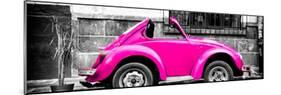 ¡Viva Mexico! Panoramic Collection - Small Deep Pink VW Beetle Car-Philippe Hugonnard-Mounted Photographic Print