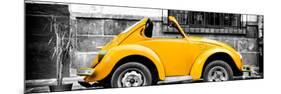 ¡Viva Mexico! Panoramic Collection - Small Gold VW Beetle Car-Philippe Hugonnard-Mounted Photographic Print