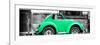 ¡Viva Mexico! Panoramic Collection - Small Green VW Beetle Car-Philippe Hugonnard-Framed Photographic Print