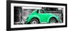 ¡Viva Mexico! Panoramic Collection - Small Green VW Beetle Car-Philippe Hugonnard-Framed Photographic Print