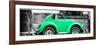 ¡Viva Mexico! Panoramic Collection - Small Green VW Beetle Car-Philippe Hugonnard-Framed Photographic Print