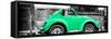 ¡Viva Mexico! Panoramic Collection - Small Green VW Beetle Car-Philippe Hugonnard-Framed Stretched Canvas