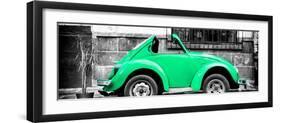 ¡Viva Mexico! Panoramic Collection - Small Green VW Beetle Car-Philippe Hugonnard-Framed Photographic Print