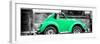 ¡Viva Mexico! Panoramic Collection - Small Green VW Beetle Car-Philippe Hugonnard-Framed Photographic Print
