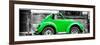 ¡Viva Mexico! Panoramic Collection - Small Kelly Green VW Beetle Car-Philippe Hugonnard-Framed Photographic Print