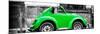 ¡Viva Mexico! Panoramic Collection - Small Kelly Green VW Beetle Car-Philippe Hugonnard-Mounted Photographic Print