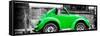 ¡Viva Mexico! Panoramic Collection - Small Kelly Green VW Beetle Car-Philippe Hugonnard-Framed Stretched Canvas