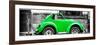 ¡Viva Mexico! Panoramic Collection - Small Kelly Green VW Beetle Car-Philippe Hugonnard-Framed Photographic Print