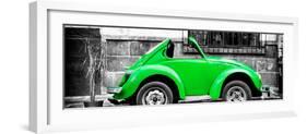 ¡Viva Mexico! Panoramic Collection - Small Kelly Green VW Beetle Car-Philippe Hugonnard-Framed Photographic Print