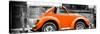 ¡Viva Mexico! Panoramic Collection - Small Orange VW Beetle Car-Philippe Hugonnard-Stretched Canvas