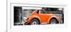 ¡Viva Mexico! Panoramic Collection - Small Orange VW Beetle Car-Philippe Hugonnard-Framed Photographic Print