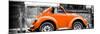 ¡Viva Mexico! Panoramic Collection - Small Orange VW Beetle Car-Philippe Hugonnard-Mounted Premium Photographic Print