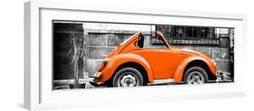 ¡Viva Mexico! Panoramic Collection - Small Orange VW Beetle Car-Philippe Hugonnard-Framed Photographic Print