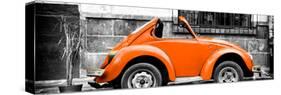 ¡Viva Mexico! Panoramic Collection - Small Orange VW Beetle Car-Philippe Hugonnard-Stretched Canvas