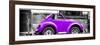 ¡Viva Mexico! Panoramic Collection - Small Purple VW Beetle Car-Philippe Hugonnard-Framed Photographic Print