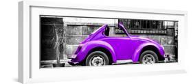 ¡Viva Mexico! Panoramic Collection - Small Purple VW Beetle Car-Philippe Hugonnard-Framed Photographic Print