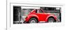 ¡Viva Mexico! Panoramic Collection - Small Red VW Beetle Car-Philippe Hugonnard-Framed Photographic Print