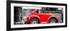 ¡Viva Mexico! Panoramic Collection - Small Red VW Beetle Car-Philippe Hugonnard-Framed Photographic Print