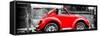 ¡Viva Mexico! Panoramic Collection - Small Red VW Beetle Car-Philippe Hugonnard-Framed Stretched Canvas