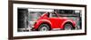 ¡Viva Mexico! Panoramic Collection - Small Red VW Beetle Car-Philippe Hugonnard-Framed Photographic Print