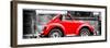 ¡Viva Mexico! Panoramic Collection - Small Red VW Beetle Car-Philippe Hugonnard-Framed Photographic Print