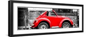 ¡Viva Mexico! Panoramic Collection - Small Red VW Beetle Car-Philippe Hugonnard-Framed Photographic Print