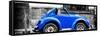 ¡Viva Mexico! Panoramic Collection - Small Royal Blue VW Beetle Car-Philippe Hugonnard-Framed Stretched Canvas