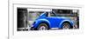 ¡Viva Mexico! Panoramic Collection - Small Royal Blue VW Beetle Car-Philippe Hugonnard-Framed Photographic Print