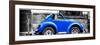 ¡Viva Mexico! Panoramic Collection - Small Royal Blue VW Beetle Car-Philippe Hugonnard-Framed Photographic Print