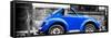 ¡Viva Mexico! Panoramic Collection - Small Royal Blue VW Beetle Car-Philippe Hugonnard-Framed Stretched Canvas