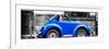 ¡Viva Mexico! Panoramic Collection - Small Royal Blue VW Beetle Car-Philippe Hugonnard-Framed Photographic Print