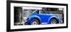 ¡Viva Mexico! Panoramic Collection - Small Royal Blue VW Beetle Car-Philippe Hugonnard-Framed Photographic Print