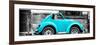 ¡Viva Mexico! Panoramic Collection - Small Turquoise VW Beetle Car-Philippe Hugonnard-Framed Photographic Print