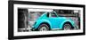 ¡Viva Mexico! Panoramic Collection - Small Turquoise VW Beetle Car-Philippe Hugonnard-Framed Photographic Print