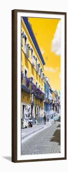 ¡Viva Mexico! Panoramic Collection - Street Colors Guanajuato II-Philippe Hugonnard-Framed Photographic Print