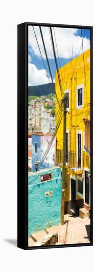 ¡Viva Mexico! Panoramic Collection - Street Scene Guanajuato II-Philippe Hugonnard-Framed Stretched Canvas