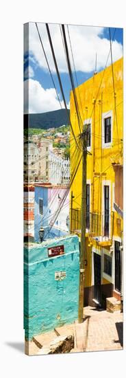 ¡Viva Mexico! Panoramic Collection - Street Scene Guanajuato II-Philippe Hugonnard-Stretched Canvas