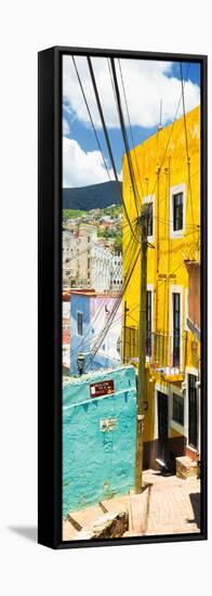 ¡Viva Mexico! Panoramic Collection - Street Scene Guanajuato II-Philippe Hugonnard-Framed Stretched Canvas
