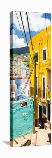 ¡Viva Mexico! Panoramic Collection - Street Scene Guanajuato II-Philippe Hugonnard-Stretched Canvas
